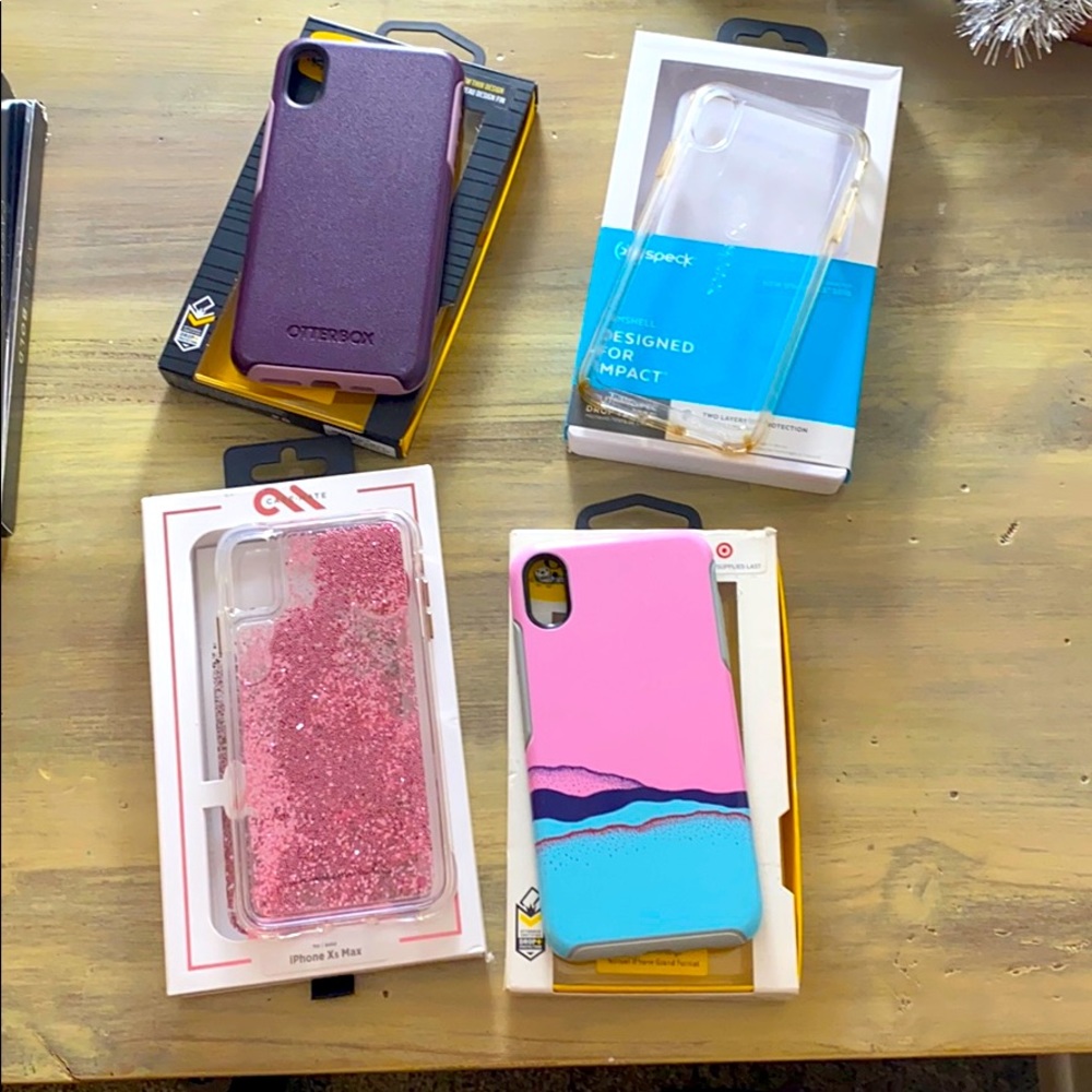iPhone XS Max Case Lot 4 OtterBox Speck Case-Mate
